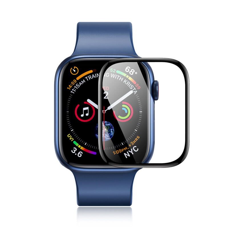 [Pachet 2x] Folie Apple Watch 4 40mm Dux Ducis Pmma Screen Protector Series, negru