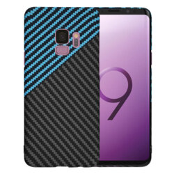 Husa Samsung Galaxy S9 Techsuit Carbonite FiberShell, bleu