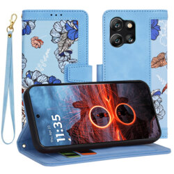 Husa personalizata fete Motorola ThinkPhone 25 Techsuit FlipCraft, bleu