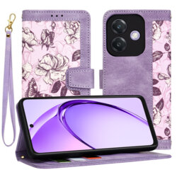 Husa personalizata fete Oppo A40 4G Techsuit FlipCraft, mov