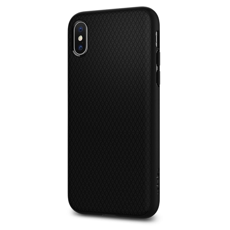 Husa iPhone X, iPhone 10 Spigen Liquid Air - Black