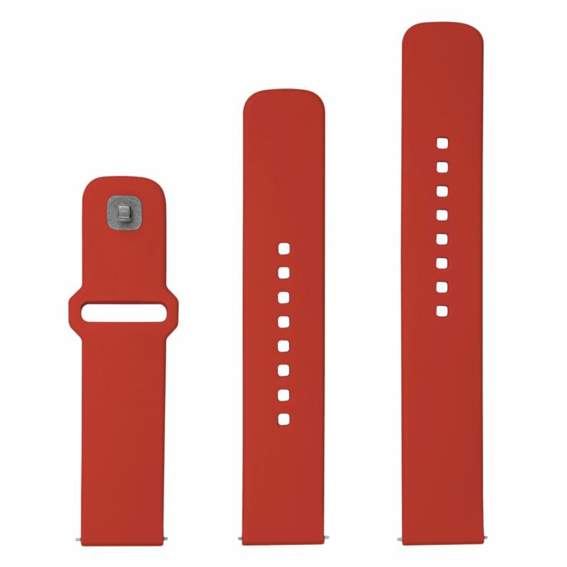Curea OnePlus Watch 2 Fixed Silicone Sporty Strap Set, rosu