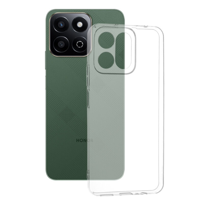 Husa Honor 200 Smart Techsuit Clear Silicone, transparenta