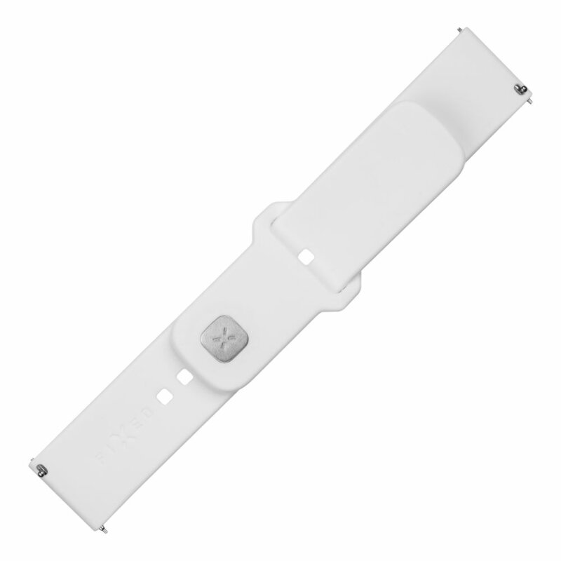 Curea Samsung Galaxy Watch6 40mm Fixed Silicone Sporty Strap Set, alb