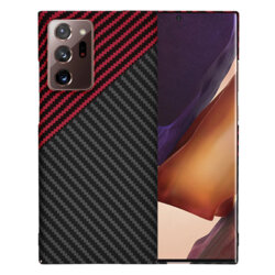 Husa Samsung Galaxy Note 20 Ultra Techsuit Carbonite FiberShell, rosu inchis