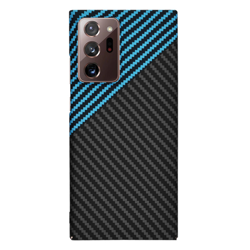Husa Samsung Galaxy Note 20 Ultra Techsuit Carbonite FiberShell, bleu