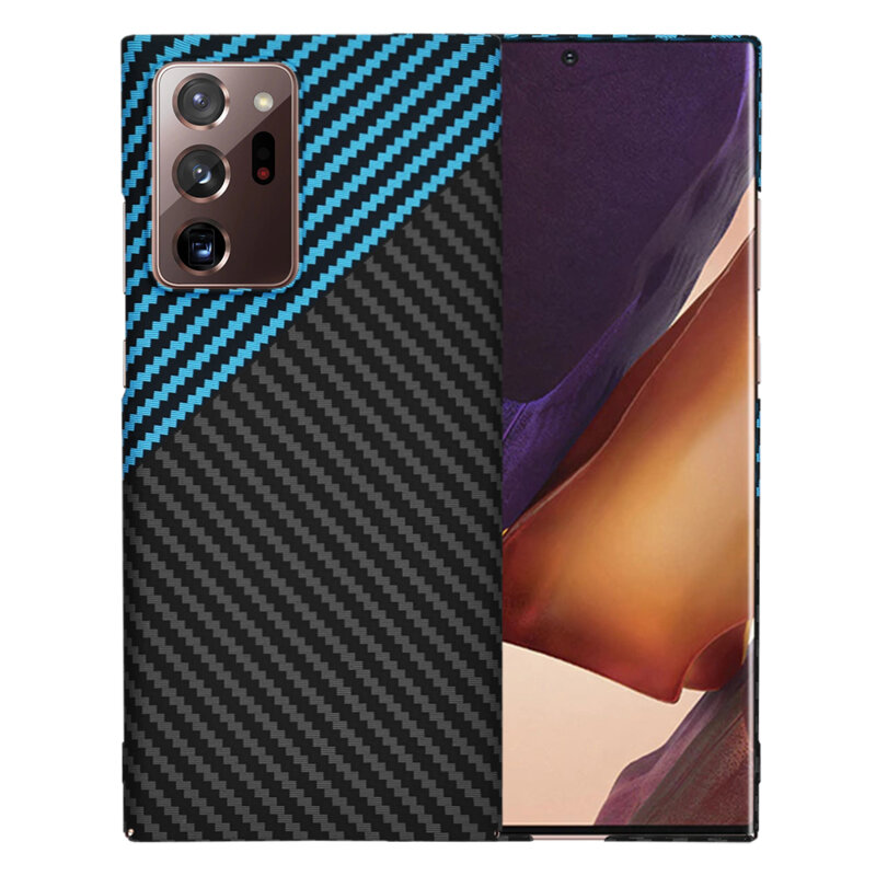 Husa Samsung Galaxy Note 20 Ultra 5G Techsuit Carbonite FiberShell, bleu