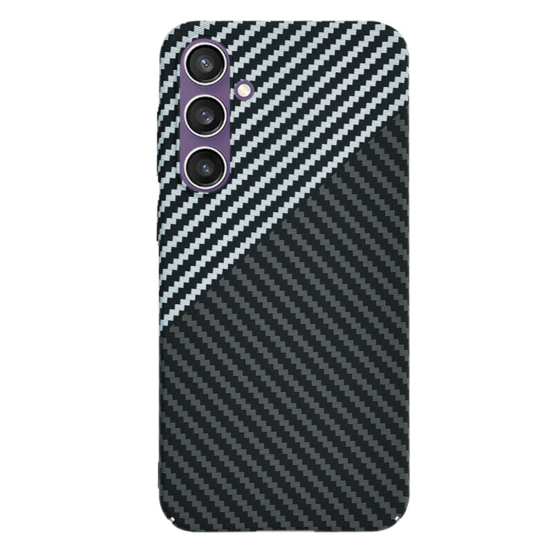 Husa Samsung Galaxy S23 FE Techsuit Carbonite FiberShell, gri