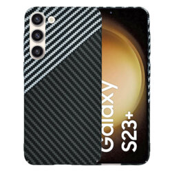 Husa Samsung Galaxy S23 Plus Techsuit Carbonite FiberShell, gri