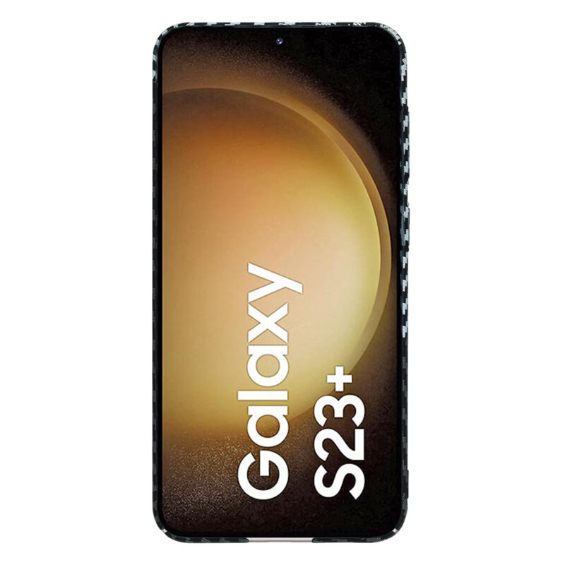 Husa Samsung Galaxy S23 Plus Techsuit Carbonite FiberShell, gri