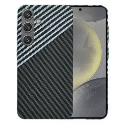 Husa Samsung Galaxy S24 Techsuit Carbonite FiberShell, gri