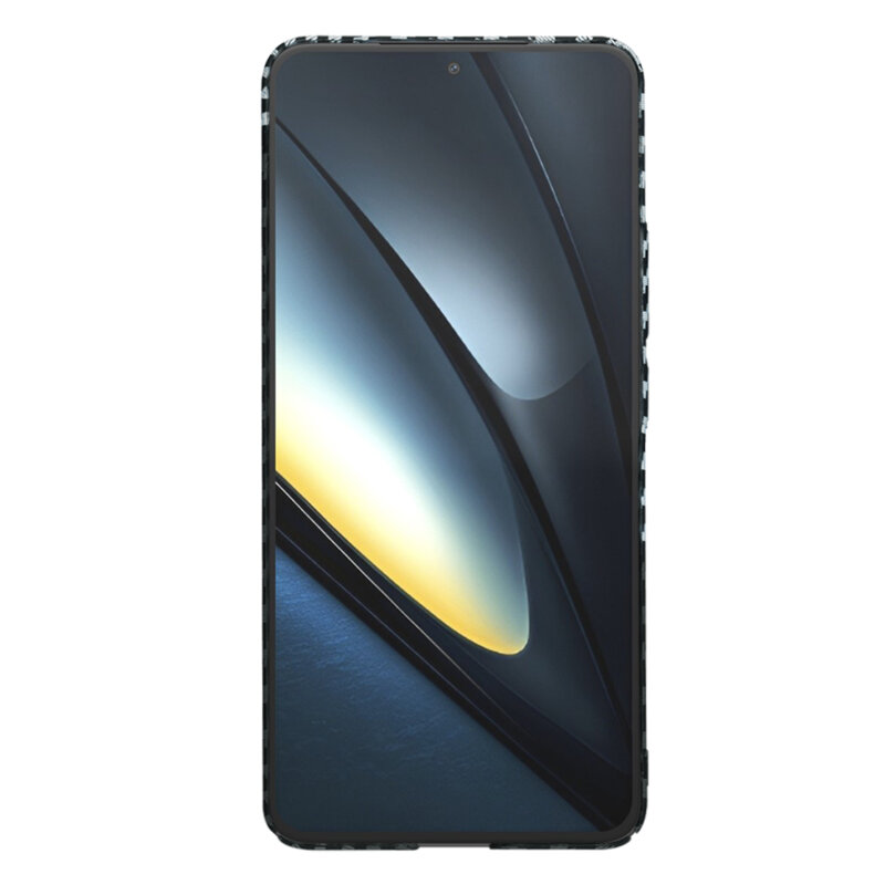 Husa Xiaomi Poco F6 Pro Techsuit Carbonite FiberShell, gri