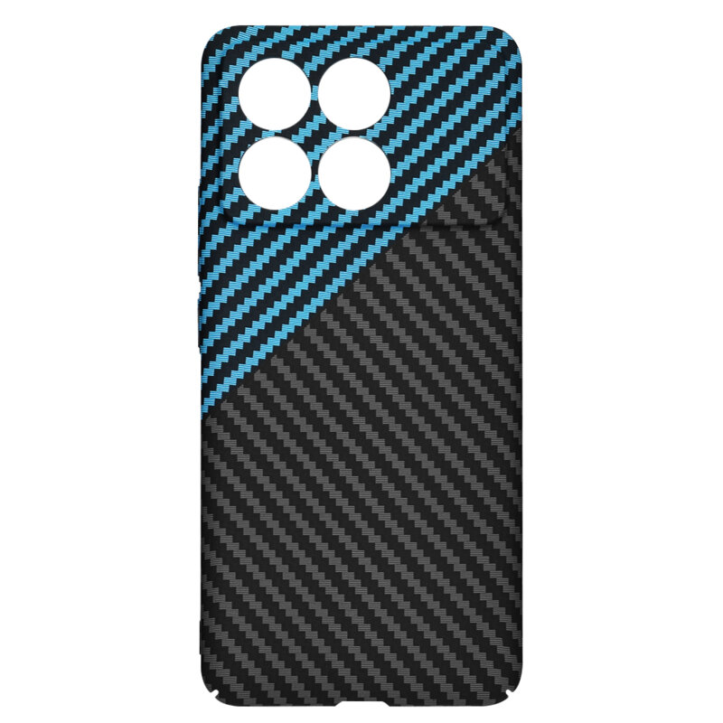 Husa Xiaomi Poco F6 Pro Techsuit Carbonite FiberShell, bleu