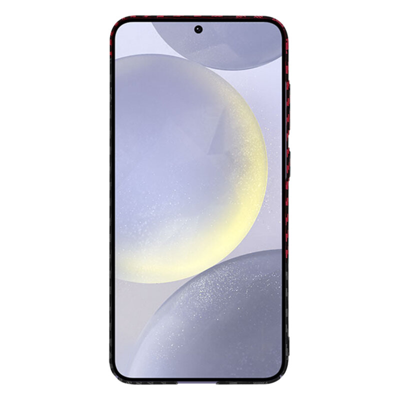 Husa Samsung Galaxy S24 Plus Techsuit Carbonite FiberShell, rosu inchis