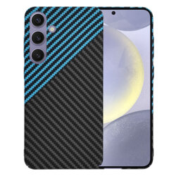 Husa Samsung Galaxy S24 Plus Techsuit Carbonite FiberShell, bleu
