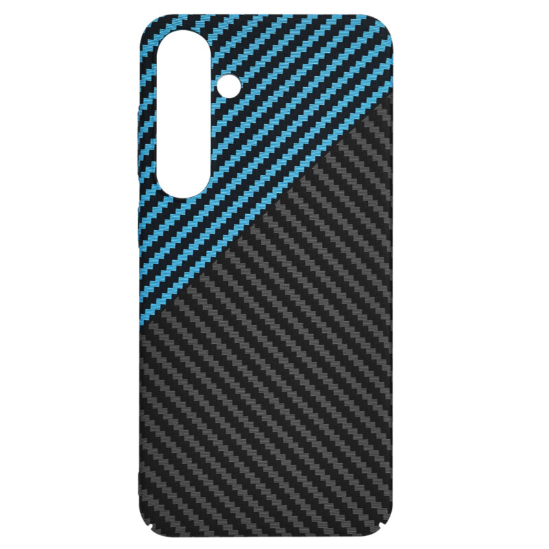 Husa Samsung Galaxy S24 Plus Techsuit Carbonite FiberShell, bleu