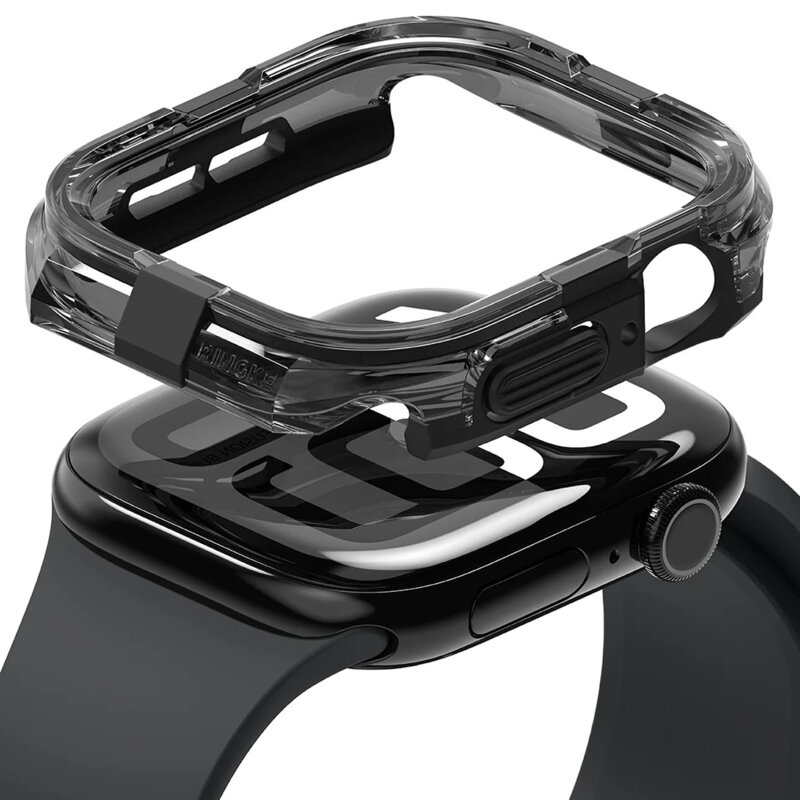Husa Apple Watch 10 46mm Ringke Fusion Bumper, negru