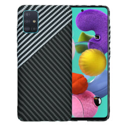 Husa Samsung Galaxy A51 4G Techsuit Carbonite FiberShell, gri