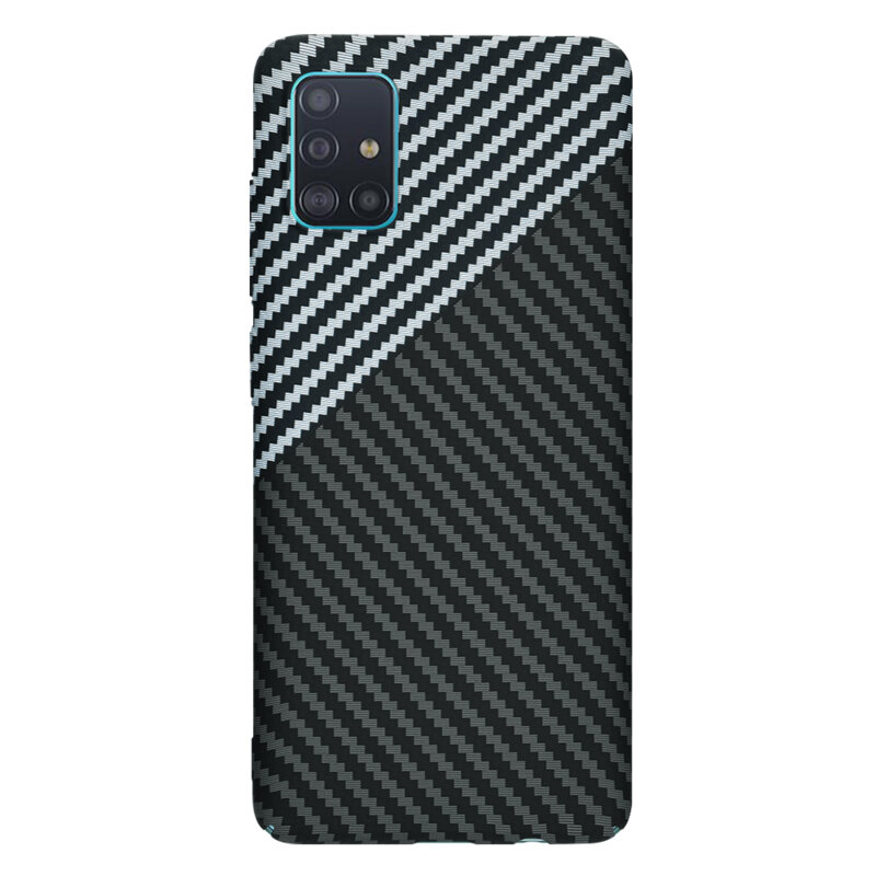 Husa Samsung Galaxy A51 4G Techsuit Carbonite FiberShell, gri