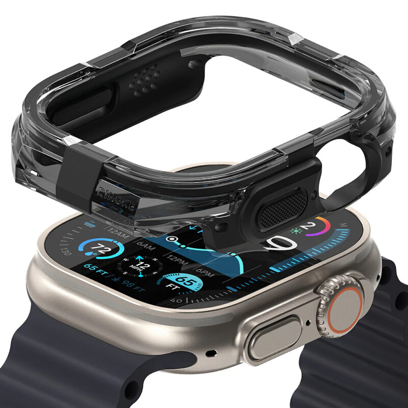 Husa Apple Watch Ultra Ringke Fusion Bumper, negru