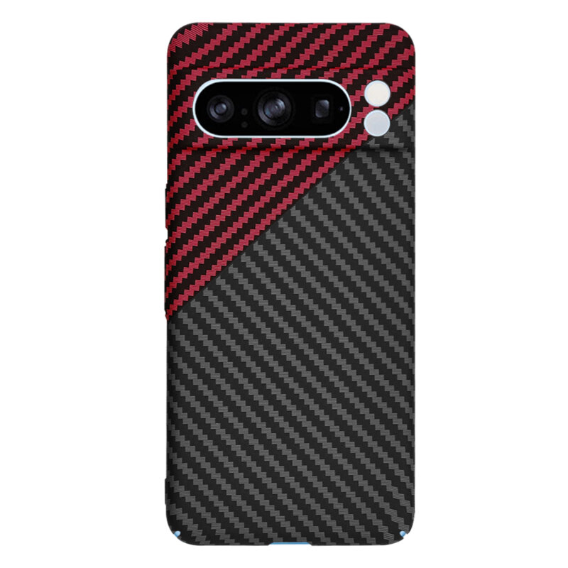 Husa Google Pixel 8 Pro Techsuit Carbonite FiberShell, rosu inchis