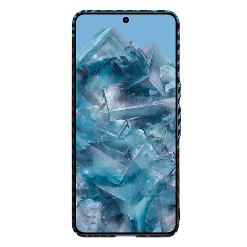 Husa Google Pixel 8 Pro Techsuit Carbonite FiberShell, bleu
