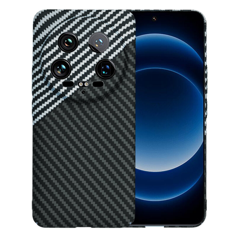 Husa Xiaomi 14 Ultra Techsuit Carbonite FiberShell, gri