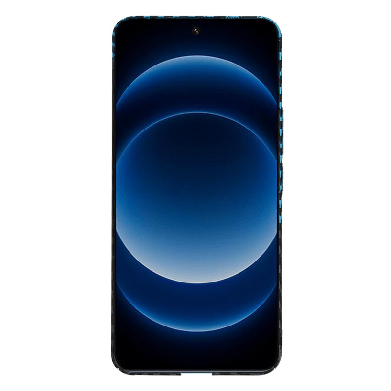 Husa Xiaomi 14 Ultra Techsuit Carbonite FiberShell, bleu