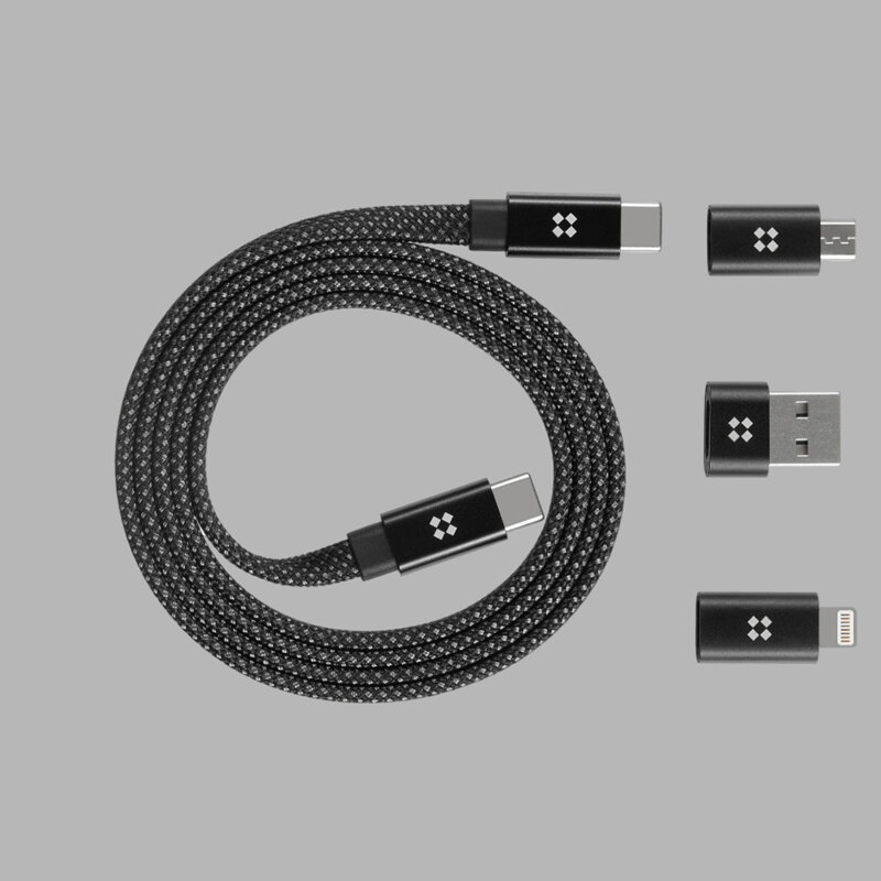 Cablu magnetic USB-C la Type-C 240W Edizard, 1m, EZ820101100