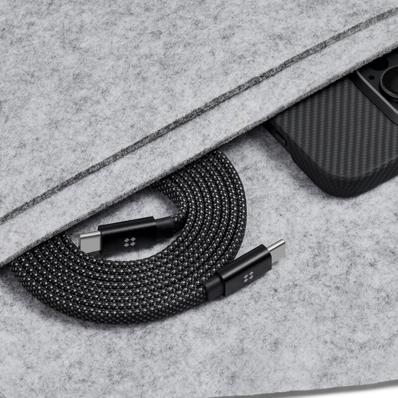 Cablu magnetic USB-C la Type-C 240W Edizard, 1m, EZ820101100