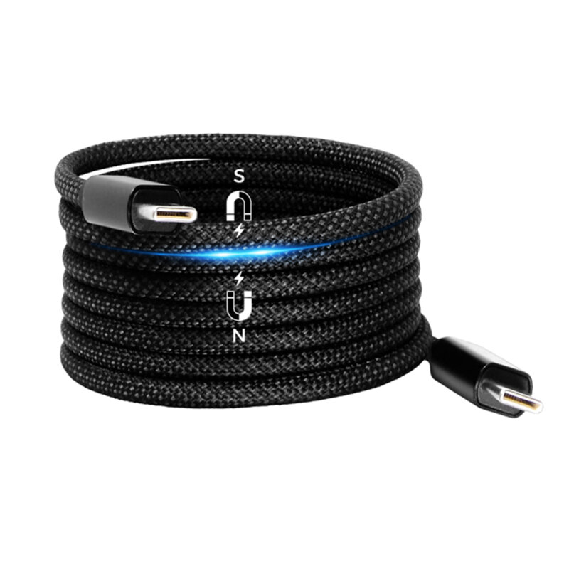 Cablu magnetic USB-C la Type-C 240W Edizard, 1m, EZ820102100