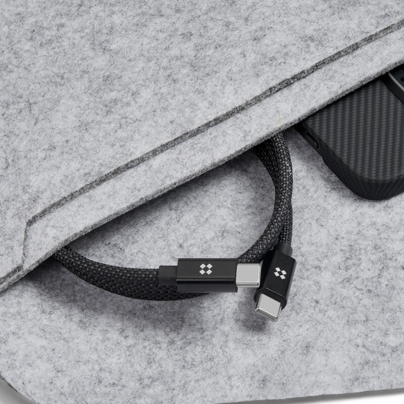 Cablu magnetic USB-C la Type-C 240W Edizard, 1m, EZ820102100