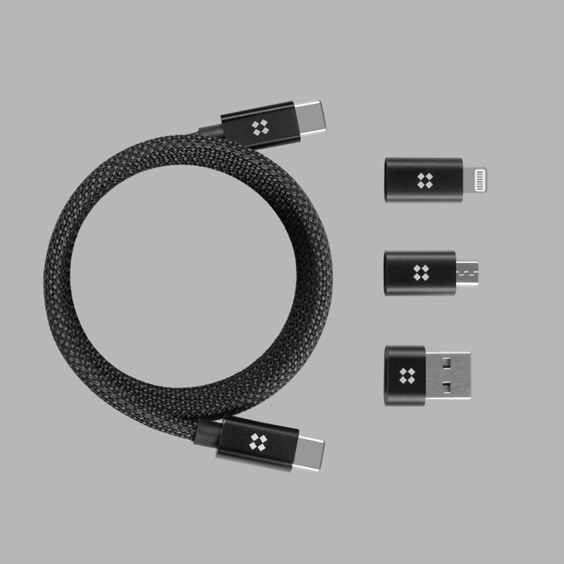 Cablu magnetic USB-C la Type-C 240W Edizard, 1m, EZ820102100