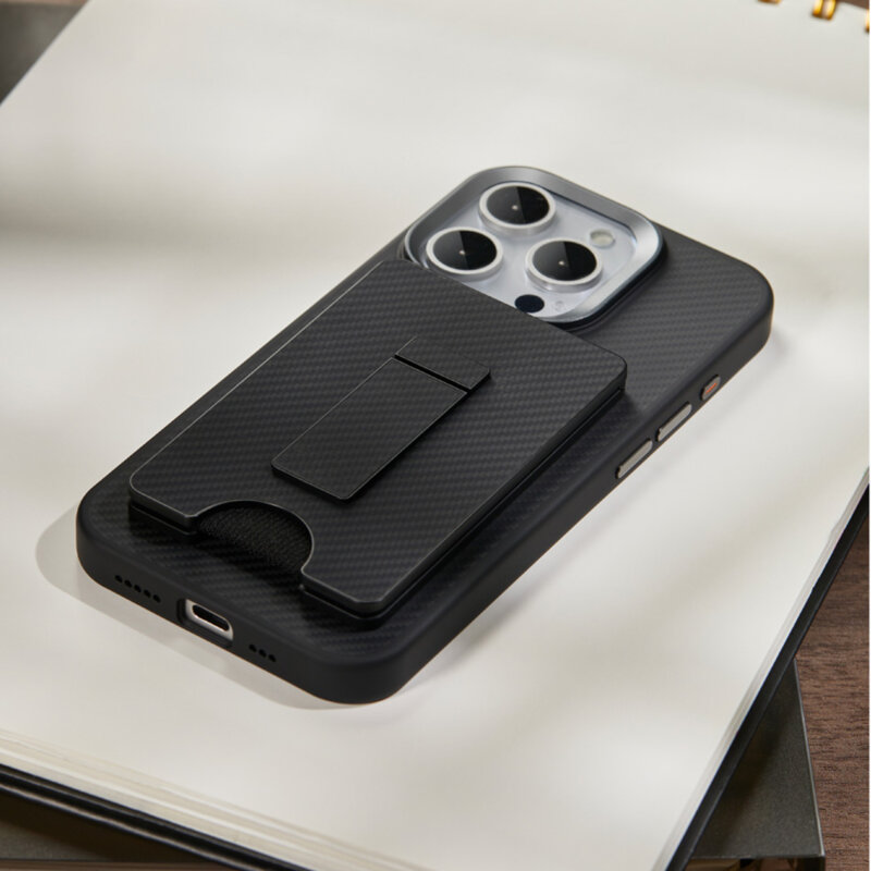 Portofel magnetic MagSafe 3 carduri Edizard, negru, EZ880101