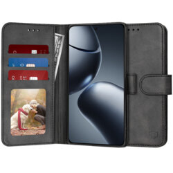 Husa 360 Xiaomi 14T Pro Techsuit Diary Book, negru