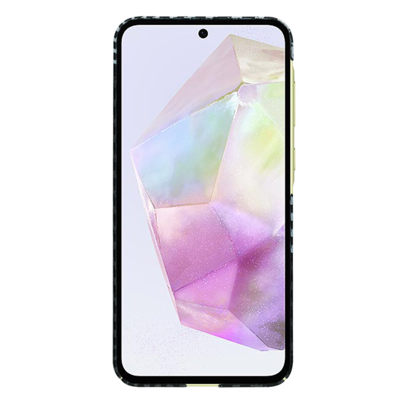 Husa Samsung Galaxy A35 5G Techsuit Carbonite FiberShell, gri