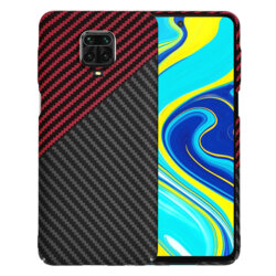 Husa Xiaomi Redmi Note 9S Techsuit Carbonite FiberShell, rosu inchis