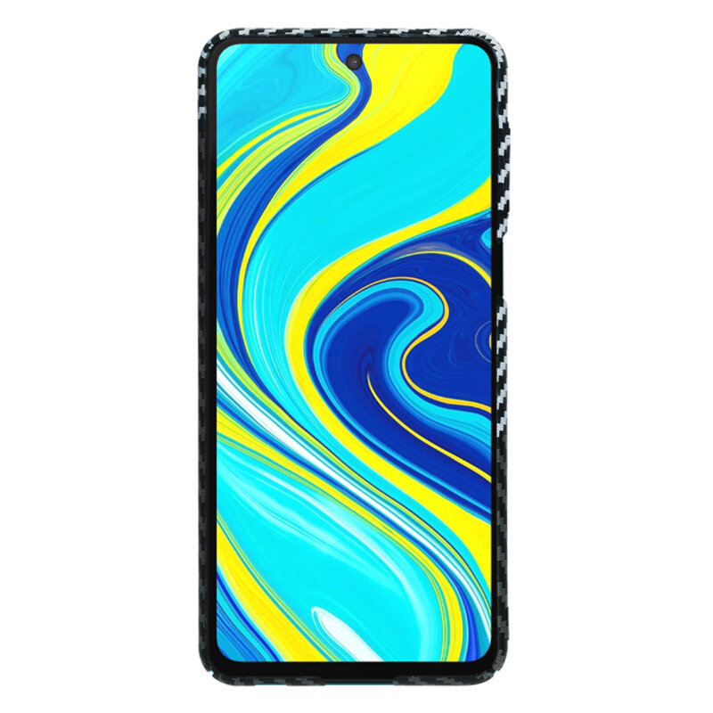 Husa Xiaomi Redmi Note 9S Techsuit Carbonite FiberShell, gri