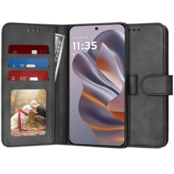 Husa 360 Motorola Edge 50 Neo Techsuit Diary Book, negru