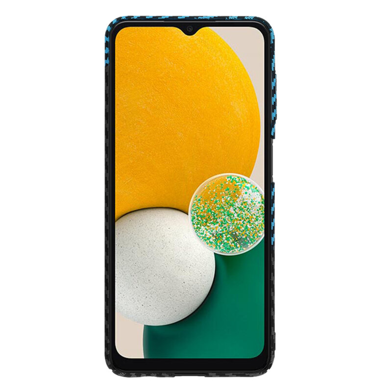 Husa Samsung Galaxy A13 5G Techsuit Carbonite FiberShell, bleu