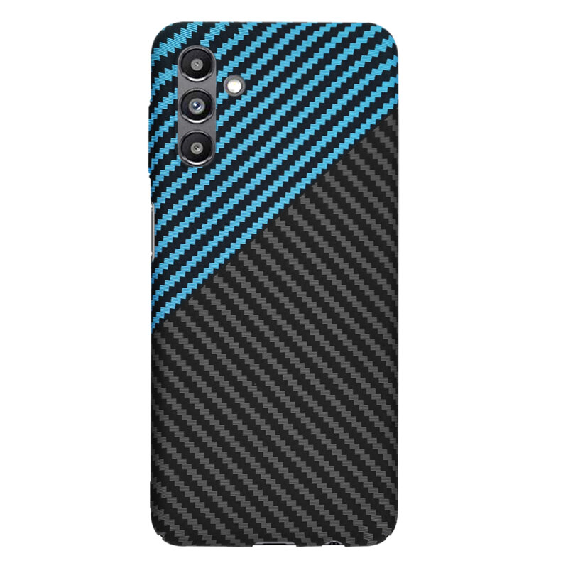 Husa Samsung Galaxy A04S Techsuit Carbonite FiberShell, bleu
