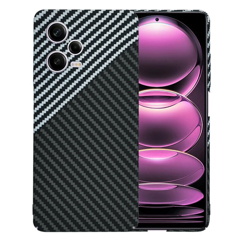 Husa Xiaomi Redmi Note 12 Pro 5G Techsuit Carbonite FiberShell, gri