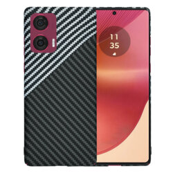 Husa Motorola Edge 50 Fusion Techsuit Carbonite FiberShell, gri