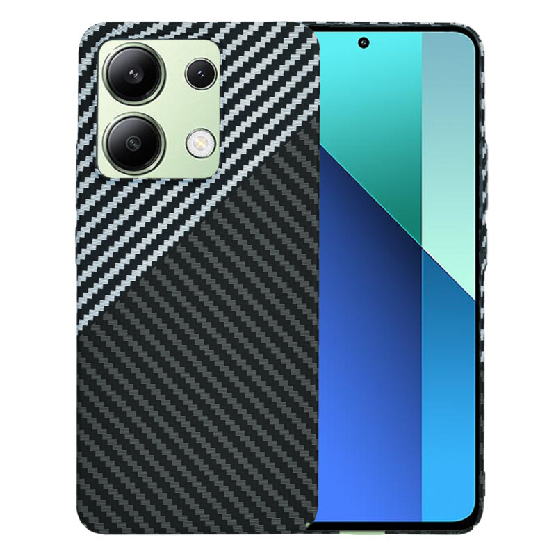 Husa Xiaomi Redmi Note 13 4G Techsuit Carbonite FiberShell, gri