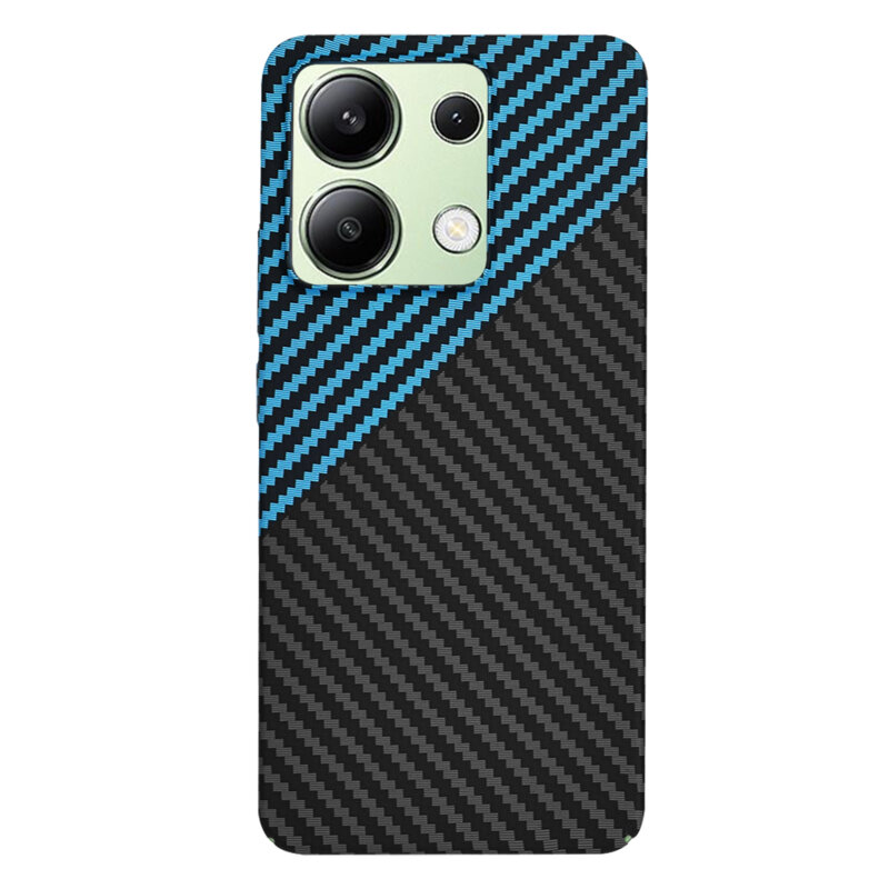 Husa Xiaomi Redmi Note 13 4G Techsuit Carbonite FiberShell, bleu