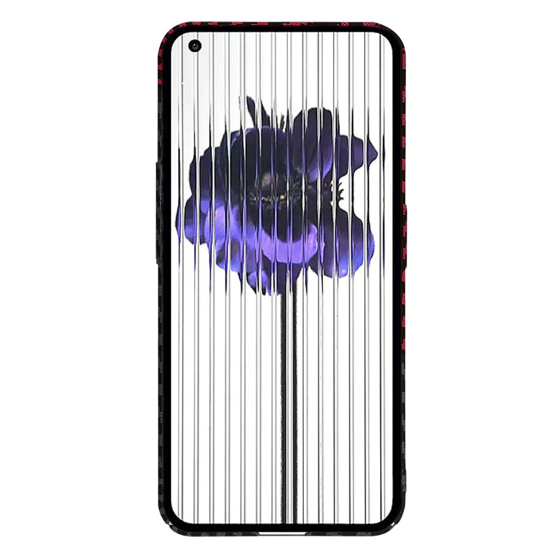 Husa Nothing Phone (1) Techsuit Carbonite FiberShell, rosu inchis