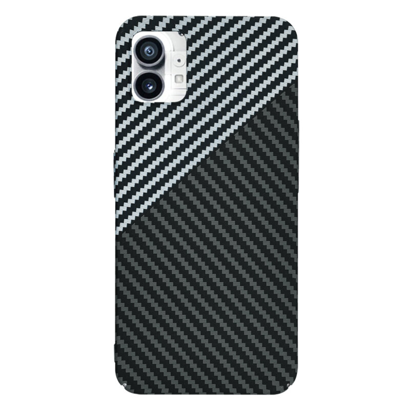 Husa Nothing Phone (1) Techsuit Carbonite FiberShell, gri