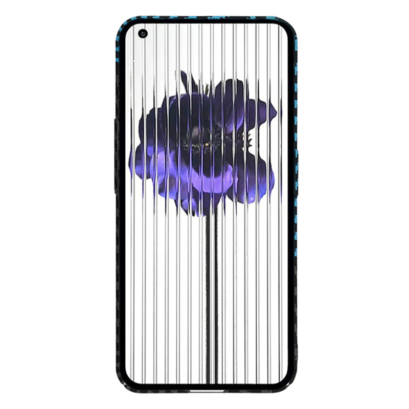 Husa Nothing Phone (1) Techsuit Carbonite FiberShell, bleu