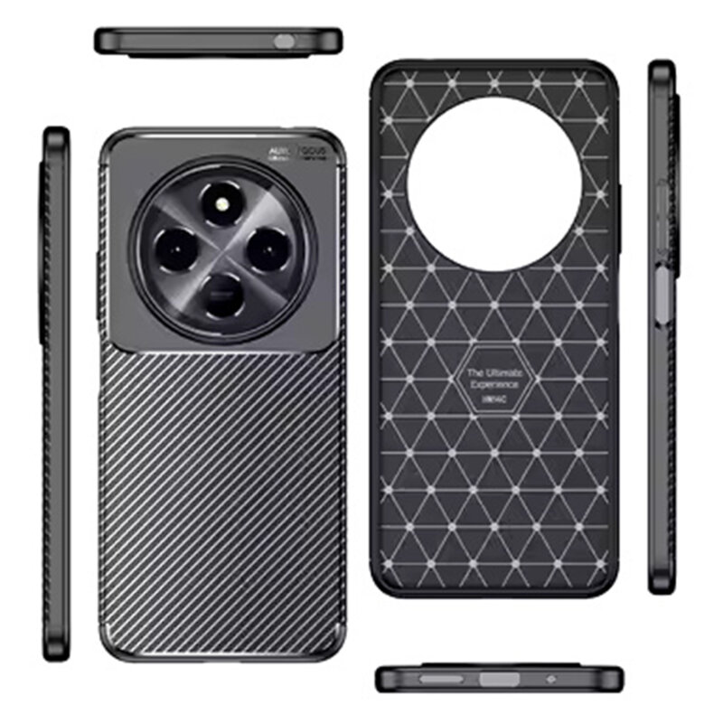 Husa Xiaomi Redmi 14C Techsuit CarbonFiber, negru