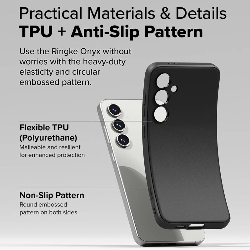 Husa Samsung Galaxy S24 FE Ringke Onyx, negru